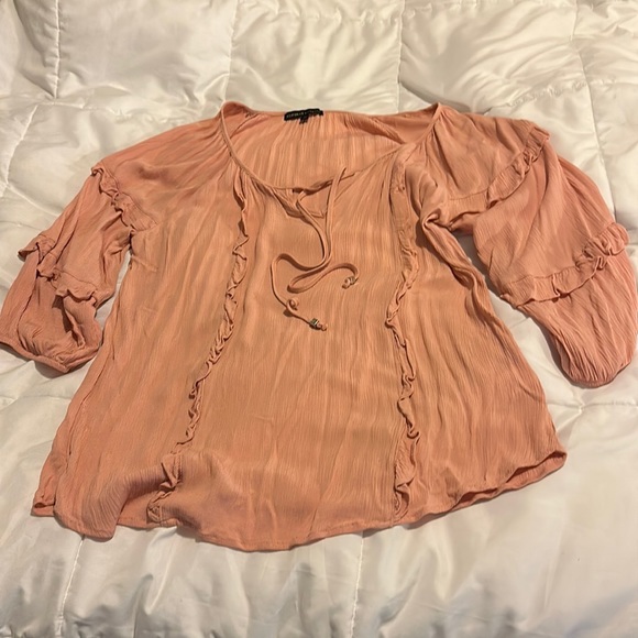 Adrienne Vittadini Tie-Neck Tunic - Picture 1 of 3